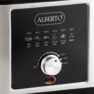 Stainless steel deep fryer 2.5L, 1200W, silver and black