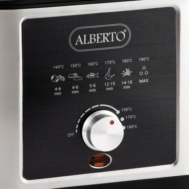 Stainless steel deep fryer 2.5L, 1200W, silver and black image number 2