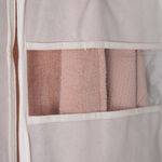 هومز منظم ملابس حقيبة بدلة من البوليستر، بيج 42*29*38 سم image number 4