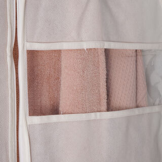 هومز منظم ملابس حقيبة بدلة من البوليستر، بيج 42*29*38 سم