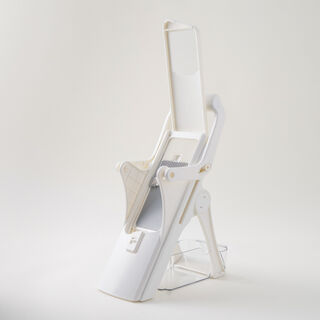 Alberto white stainless steel grater multifunction with 6 blades 39*13*14cm