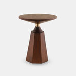 هومز طاولة جانبية خشبية، بني 45*45*54 سم image number 0