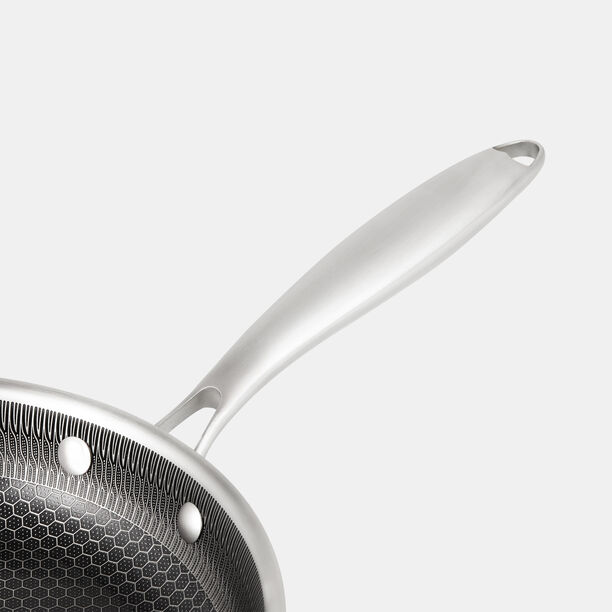 Alberto Stainless Steel Frypan With Lid 28 Cm image number 3