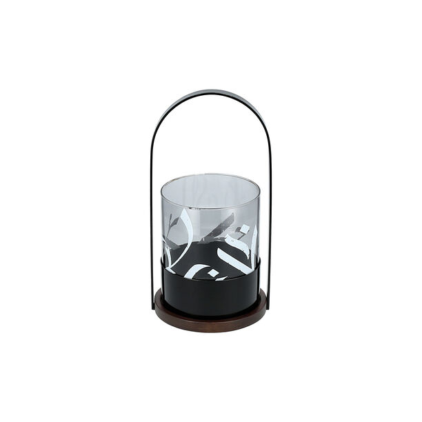 Salam Metal and Glass Candle Holder Dia16 *Ht: 30 Cm image number 1