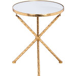 Metal Side Table Gold  image number 1