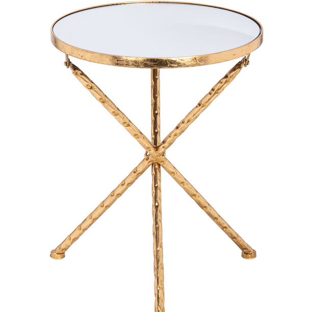 Metal Side Table Gold  image number 1