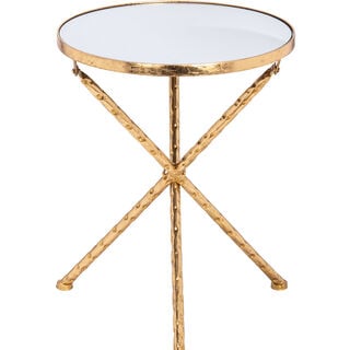 Metal Side Table Gold 