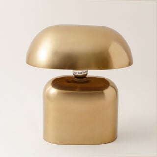 هومز مصباح طاولة صغير خشبي، ذهبي 28.5*21*31سم