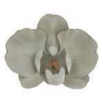White resin orchid flower wall art 45.5*22.5*39.5 cm image number 0