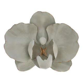 White resin orchid flower wall art 45.5*22.5*39.5 cm