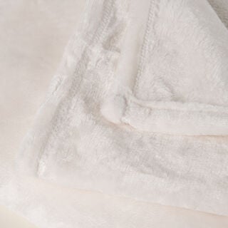 Boutique Blanche Super Soft Throw 127*152Cm 280Gsm Ivory