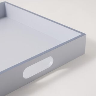 Dallaty Wood Square Tray 35*35*6Cm, Grey