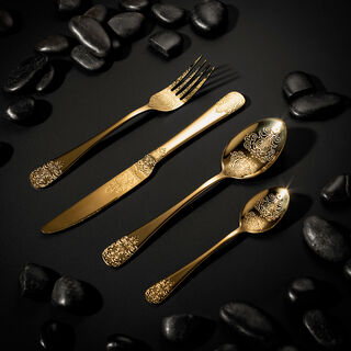 16 Pcs Cutlery Set Royal Gold
