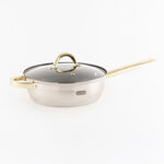 Alberto Stainless Steel Cookware Set 12 Pieces Golden Handle image number 7