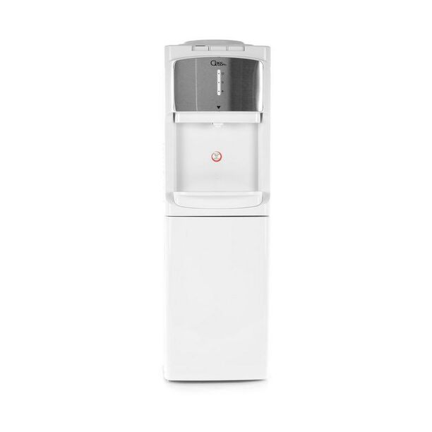 Classpro Water Dispenser, Hot, Normal & Cold Water, Standing Model, White With Stainless Steel Decoration, With Cabinet, With Refrigrator image number 4