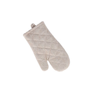 Alberto cotton pot holder & oven glove brown set
