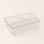 وعاء تخزين طعام بلاستيك شفاف 26.5*18*13.5 سم image number 0