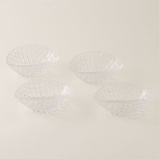 Dallaty Glass Nut Bowl Transparent