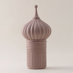 Homez Dome Shaped Ceramic Ramadan Decorative Piece, Pink18.4*18.4*30Cm image number 0