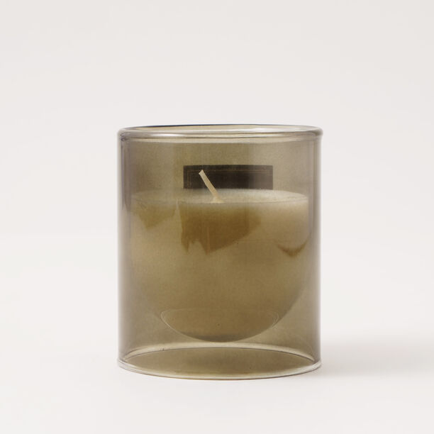 Coconut Teak Scented Glass Candle image number 2