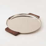 Bahja silver steel tray image number 0