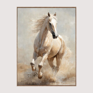 Homez galloping horse canvas wall art 90*120*4.5cm