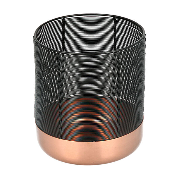 Candle Holder Black With Copper Base image number 0