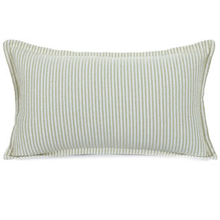 Striped green cushion cover 30*50 cm
