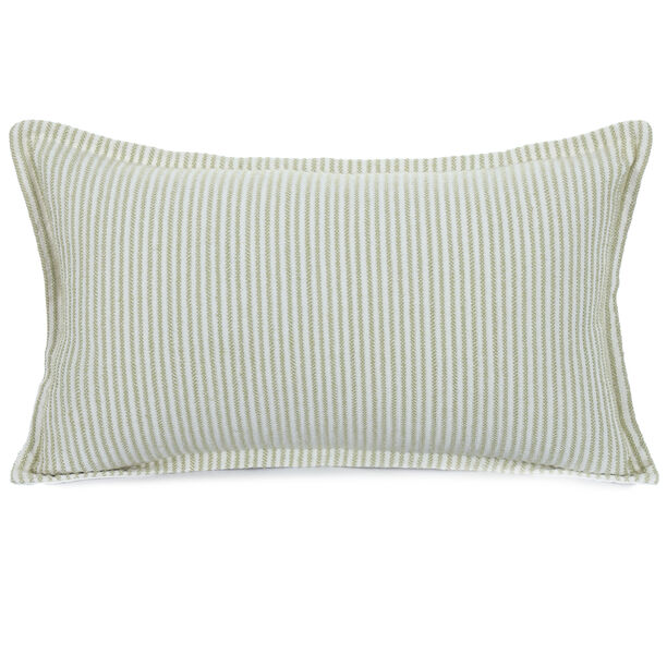 Striped green cushion cover 30*50 cm image number 0