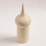 Homez beige ceramic Ramadan decoration 10.2*10.2*27.5 cm image number 1