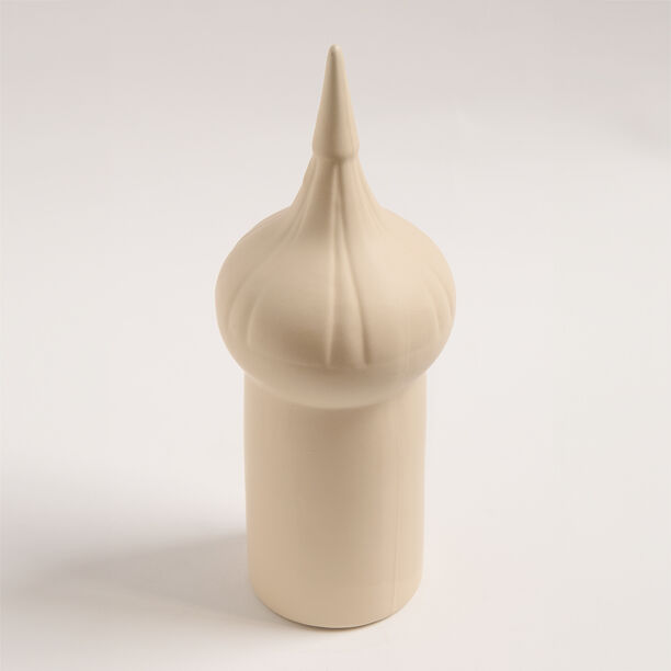 Homez beige ceramic Ramadan decoration 10.2*10.2*27.5 cm image number 1
