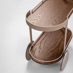 هومز عربة تقديم كازا من الخشب المضغوط، ذهبي 78*40*75 سم image number 2