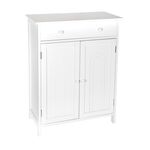 Wooden Cabinet Bathroom 2 Doors White image number 0