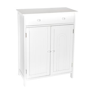 Wooden Cabinet Bathroom 2 Doors White