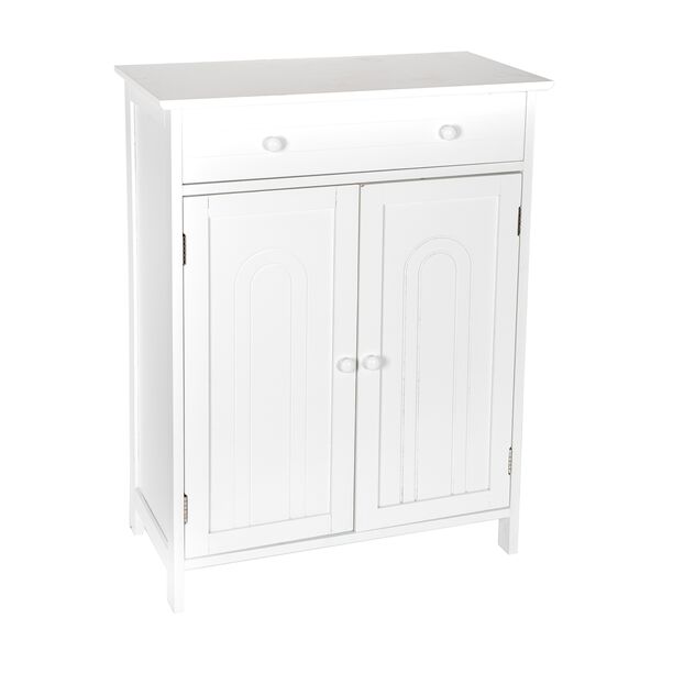 Wooden Cabinet Bathroom 2 Doors White image number 0
