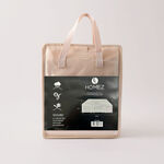 Homez polyester patio set cover with pvc coating, beige 220*160*90 cm image number 0