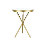Side Table Mirror Top Stainless Steel Leg 41*41*55 cm image number 1