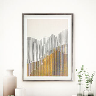 لوحة جدارية زجاجية بإطار   60*80 سم