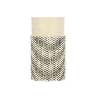 Waraq Ceramic Candle Holder 9.5*9.5*17.5 Cm