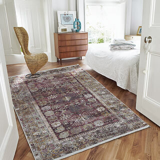 Cottage Silky Carpet Velvet Maroon 160X230 Cm