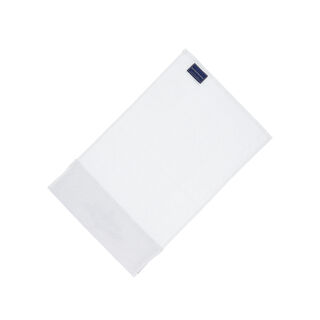Royal Embroidered Linen Border Face Towel White 100% Cotton 30*30 cm