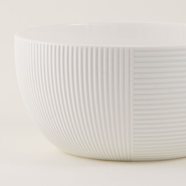 Alberto Ceramic Mixing Bowl Lines White 5.2L image number 2