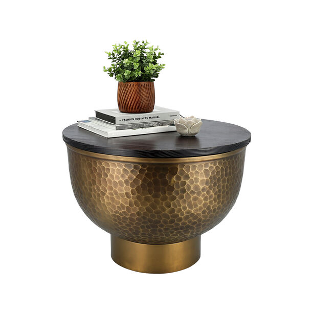 Metal Coffee Table Top Wood Dia 62*Ht: 37 image number 2