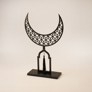Homez Ramadan Decorative Cresct Design, Black 33*8*28Cm