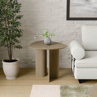 هومز موكا طاولة جانبية إم دي إف، رمادي 66*60*37.5 سم