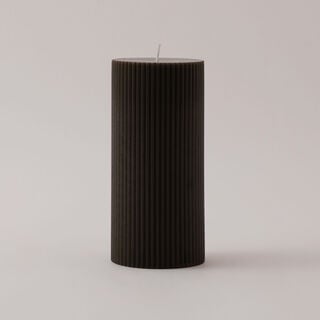 هومز شمعة لاين من شمع الصويا، بني 7*7*15سم