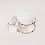 Dallaty white porcelain nut bowl with stand image number 2