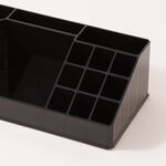 Homez plastic cosmetic organizer, black 22.3*12.7*8cm image number 1