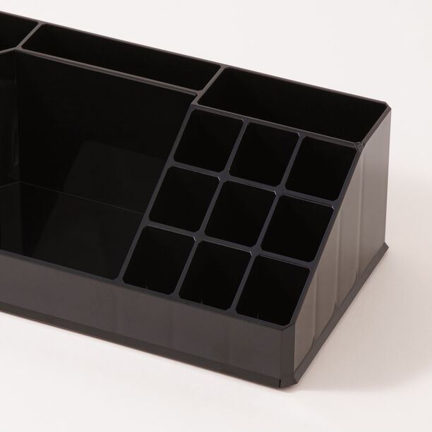 Homez plastic cosmetic organizer, black 22.3*12.7*8cm image number 1