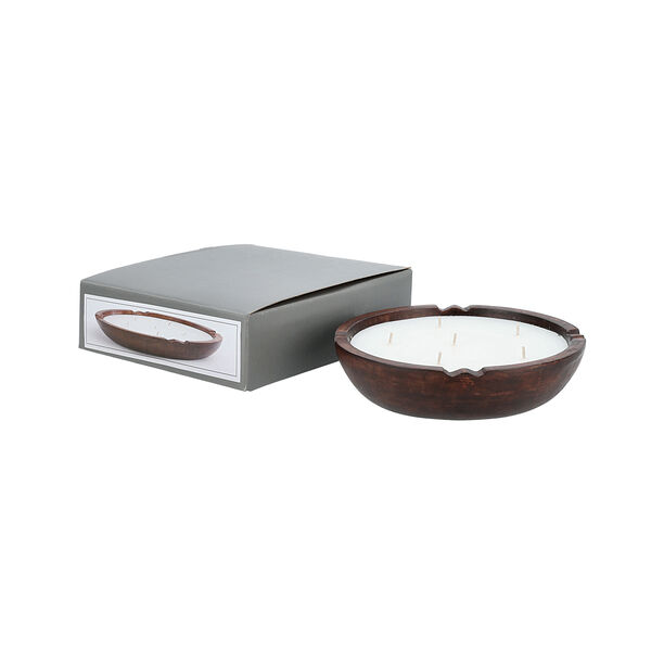 Wooden Bowl With Candle Winter Berry Fragrance Dia 20*ht: 5 cm image number 4